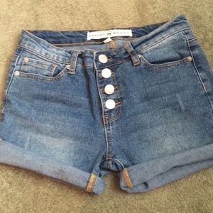 Denim shorts